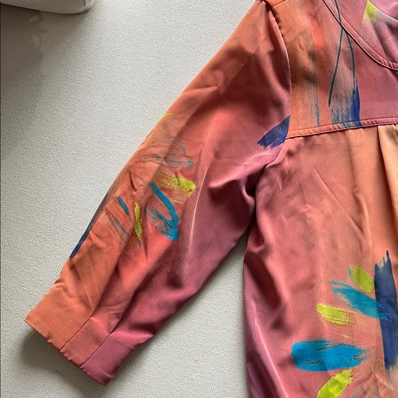 Colorful Abstract Button-Up Jacket - Picture 5 of 9